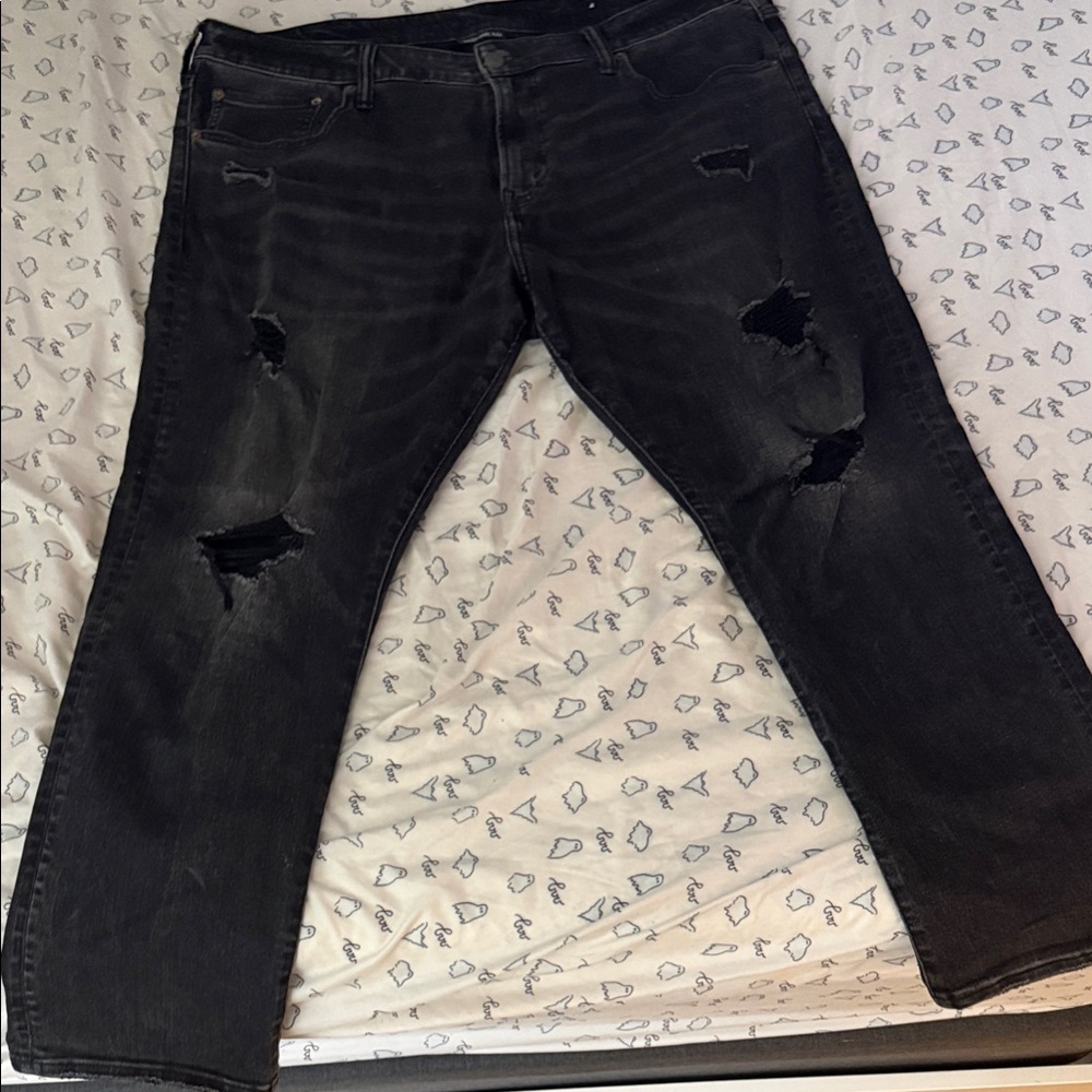American Eagle Outfitters Men's Black Relaxed Jeans